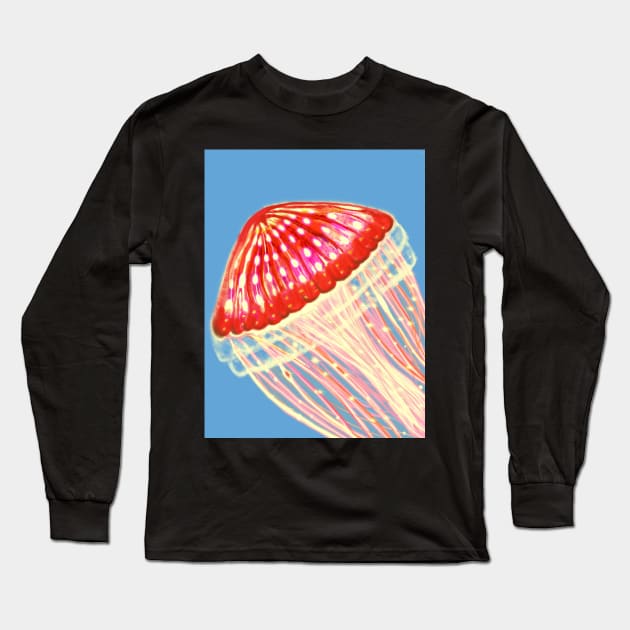 Jellyfish Long Sleeve T-Shirt by Almanzart